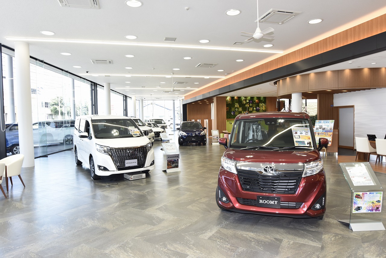 全国ショールーム訪問 富山トヨタ魚津店 トヨタ トヨペット ネッツの3チャネルの取扱車を販売