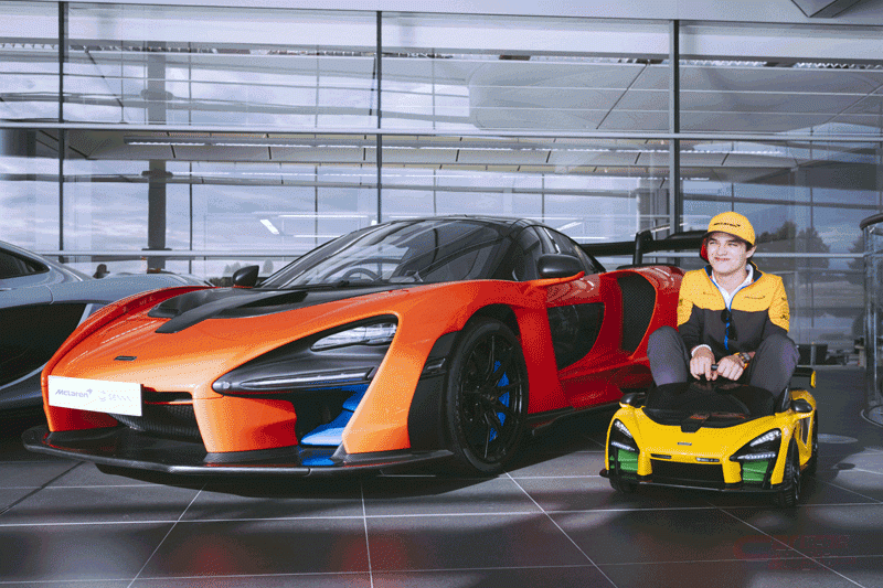 マクラーレン・オートモーティブ、子供向けスーパーカー乗用玩具“McLaren Senna「ライドオン」”を発表