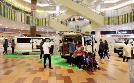 イオンレイクタウンで開催されたグリーンバディ披露イベントの模様