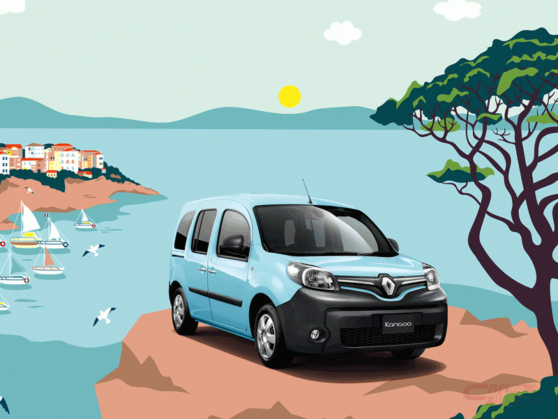 ルノー 限定車 ルノー カングー ペイザージュ を発売 南仏サントロペの空と海をイメージしたブルーのボディカラーを採用 ルノー 限定車 ルノー カングー ペイザージュ を発売 南仏サントロペの空と海をイメージしたブルーのボディカラーを採用