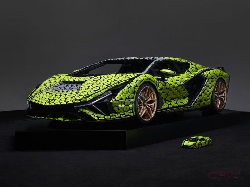 ランボルギーニとLEGO、40万個以上のレゴブロックで実物大の「シアン 
